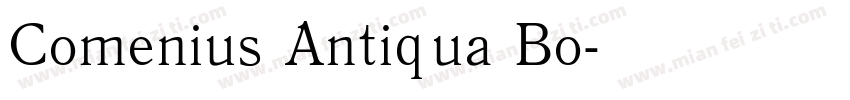 Comenius Antiqua Bo字体转换